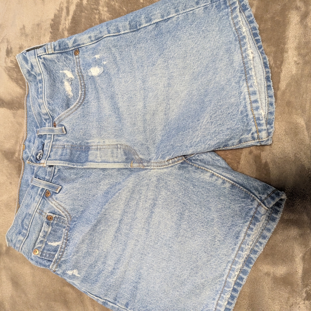 Light Blue Denim Shorts